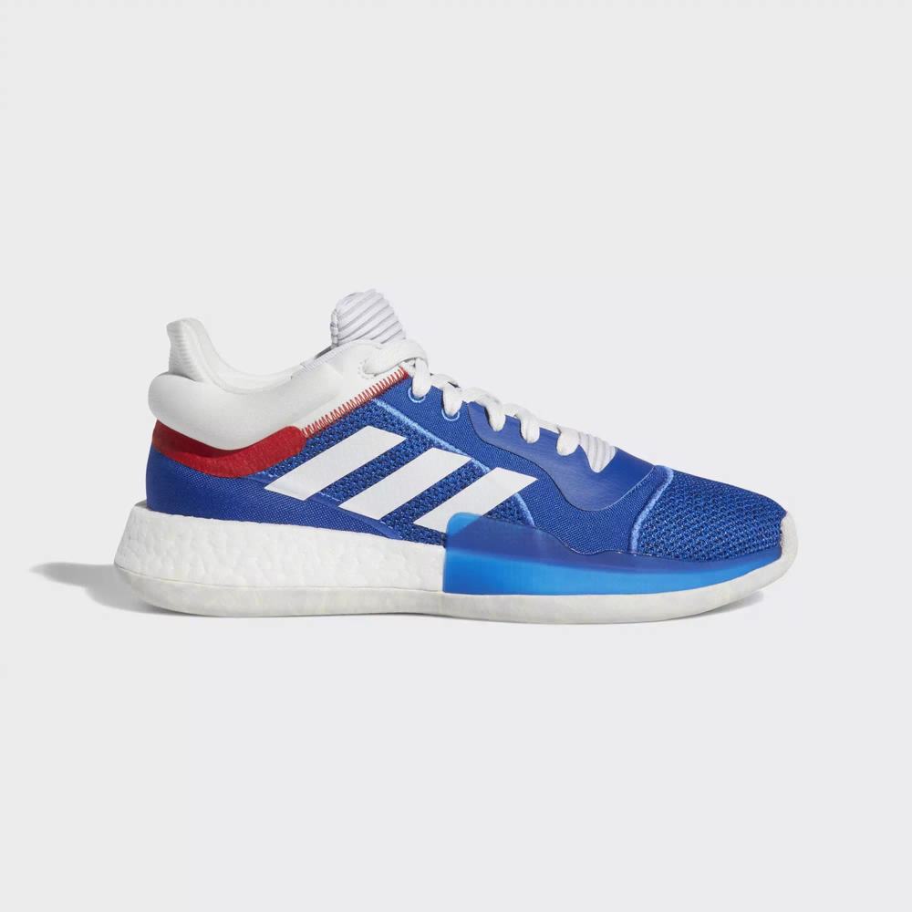 Adidas Marquee Boost Low Tenis De Basketball Azules Para Hombre (MX-13746)